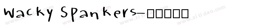 Wacky Spankers字体转换